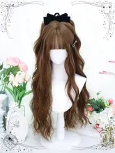自然な水波ウェーブのロリータ風ウィッグ【女性用・コスプレ・長髪】