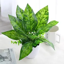 高品質フェイクグリーンデスク装飾用プラスチック植物【小型・リアルな草花】