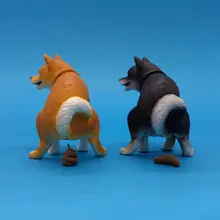 かわいい犬のフィギュア【トイレシーン・ポメラニアン・テディベア・柴犬】