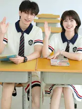 クラス制服 夏 英国カレッジスタイル 卒業シーズン 学生服