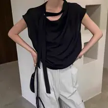 夏用おしゃれなフロースリーブトップス【甘いデザイン・ゆったりフィット】（セットアップ対応）