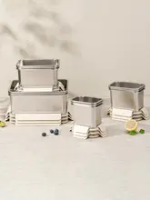 食品用ステンレス製保存容器【密閉・漏れ防止・大容量・お弁当やフルーツ収納に最適】
