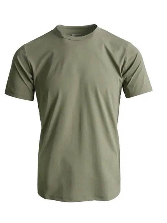 夏用 メンズ スリムフィット速乾スポーツTシャツ【通気性・ストレッチ素材】