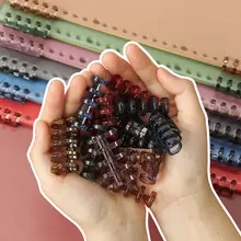 5穴のリーフバインダーリング【プラスチック製・脱着可能な替え芯・DIY用】