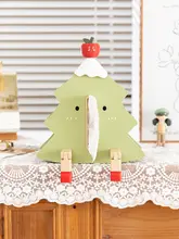 ティッシュケース クリスマス 高級感 おしゃれ クリーム色 収納 デスク 寝室 ベッドサイド 子供部屋
