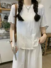 グリーンフラワープリントキャミソールワンピース【レースの縁取り・夏用】＆短袖Tシャツ＆カジュアルパンツ（セットアップ対応）