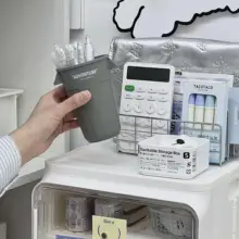 おしゃれなデスク用文具収納ボックス【扉付き・学生向け・デスクトップ用】