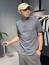 極上の柔らかさD字刺繍ポロシャツ【コットン・短袖・スタイリッシュ】