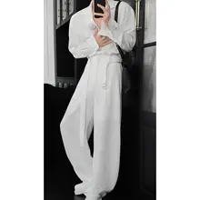 セットアップ 3点セット レディース シャツ ベルト カーブパンツ 襟元フラワーモチーフ ゆったりシルエット 着回し 夏