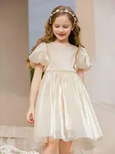 プリンセスドレス キッズ ガールズ ワンピース ピアノの発表会 お誕生日 夏 「LittleNaive」