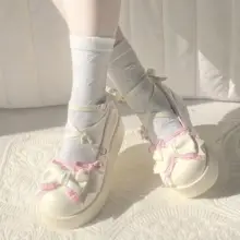 可愛いデザインのロリータ風厚底シューズ【通勤・甘美なスタイル・大人向け】