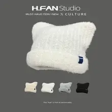 猫耳 ニット帽 女性 ファッション 柔らかいフリース コーディネートしやすい