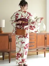 伝統的なスタイルの女性用浴衣【純綿・日本旅行・花火大会用】
