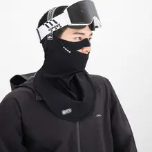 防寒フードとフェイスマスク【男女兼用・防風ネックウォーマー・スノーボード・登山用】