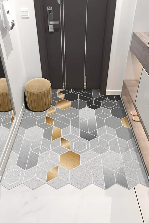 北欧スタイルの室内マット【タマイズ可能・シリコン製・リバーシブル】