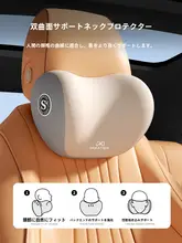 快適なサポート！車載用腰クッション【腰部支え・背もたれ用・頭枕付き】