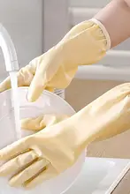 レディース耐水性ゴム手袋【厚手・裏起毛・キッチン用・家事用】