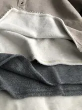 グレー系ヘンリーネック半開きプルオーバー裏起毛カジュアルスウェットシャツ【ゆったりフィット・長袖】