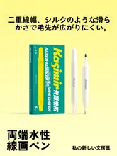 両頭サインペン 水性 速乾 黒 細字と太字 アート イラスト お絵かき 線画 キッズ ボーイズ ガールズ