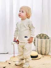 男女兼用パーカーとパンツの春秋用コーディネート【北欧風・キッズ用】（セットアップ対応）