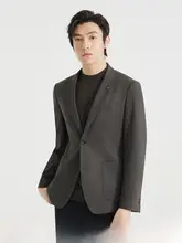 ビジネスカジュアル メンズスーツジャケット【シンプルデザイン・春秋用・スリムフィット】