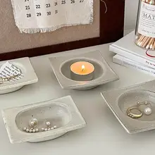 レトロな陶器の リング 収納トレイ ニッチな芸術的センス