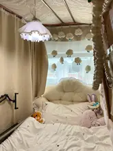 かわいいデザイン！ベッドサイドクッション【柔らかい・バー縁取り・宿舎用】