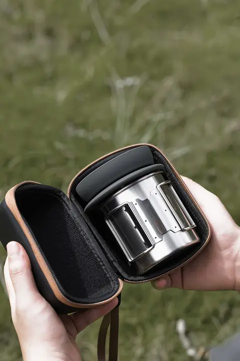 VADNROOP アウトドア用コーヒーセット【携帯型シリコン折りたたみフィルター・キャンプ用品】