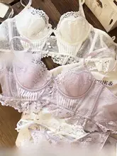 レースベスト 着用可能 薄手 サポート 副乳収集 ソフトスチールワイヤー 下着 セット 純欲