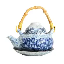 和風 陶器製 魚介専用ポット【茶器・スチーム用・海胆や松茸スープ対応】