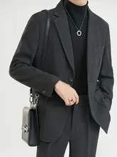 冬用メンズウールスーツセット【保温素材・ゆったりシルエット・クラシックデザイン】