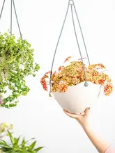 アイリスオーヤマ 吊り鉢用プランター【厚手プラスチック・自吸水機能・観葉植物用】