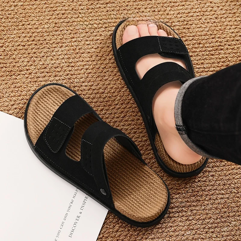 夏用カジュアルメンズサンダル：リゾートスタイルの日常使いに最適な軽量設計