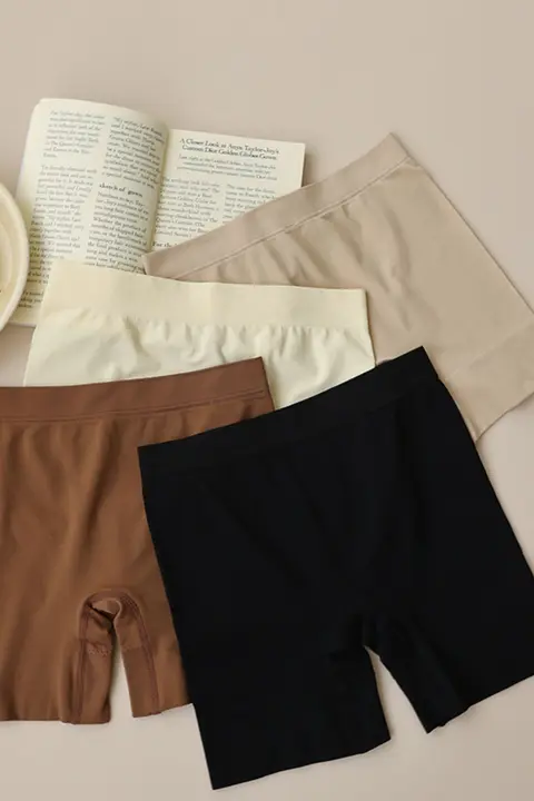 極上の柔らかさモダールコットンの薄手安全パンツ【お腹引き締め・ヒップアップ・夏用・ひびきにくい】