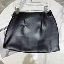 金属バックル付きパンクスタイルミニスカート【タイトシルエット・レディース】