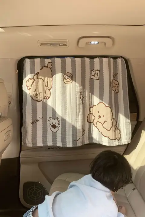 赤ちゃん用車載サンシェード【プライバシー保護・簡単取り付け・防晒規格】