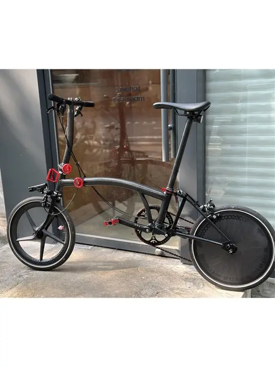 小布折りたたみ自転車用カーボンファイバー製封閉ホイール【27速・後輪】