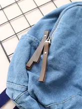 レトロデニム生地 レディースリュックサック【シンプルデザイン・カジュアル・小型】