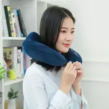 U型枕【首元サポート・弾力性のある綿・オフィスや昼寝用】