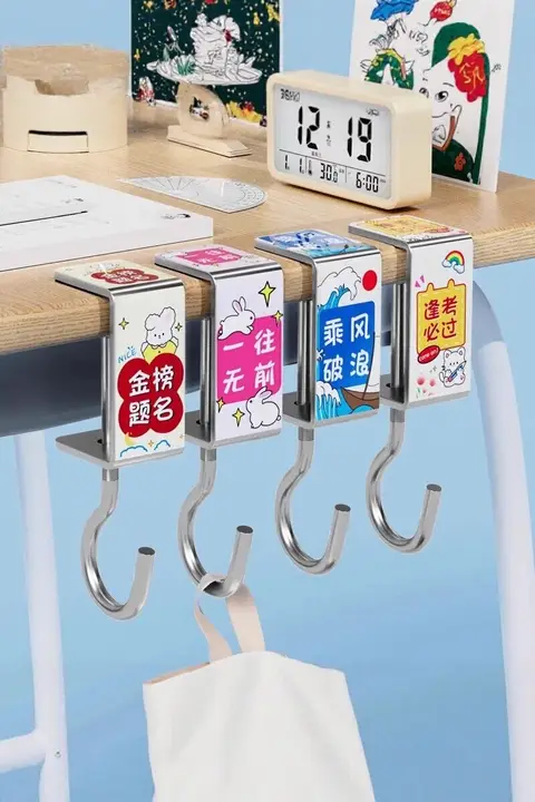 デスクサイド用バッグフック【穴あけ不要・強力耐荷重】
