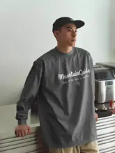西海岸風 プリント 長袖Tシャツ【メンズ・カジュアル・ヒップホップスタイル】