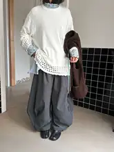 日式デザインの立体感あるパンツ【折り紙風・フィット・カジュアル】