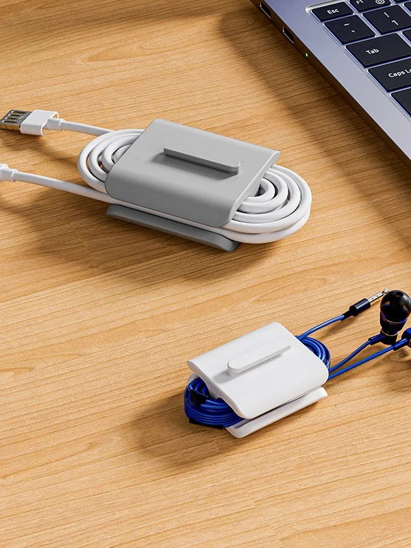 シンプルなデータケーブル整理器：耳phone用・絡まり防止・柔らかさを実現