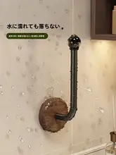 胡桃木製 ヘアアクセサリー収納ホルダー【穴あけ不要・粘着式・衛生面にも配慮】