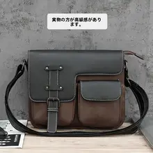 高級感あるレザー製の復古風バックパック【メンズ・ショルダー・斜め掛け対応】