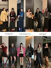 春用ハイウエストニットスカート【百褶デザイン・Aライン・女性用】