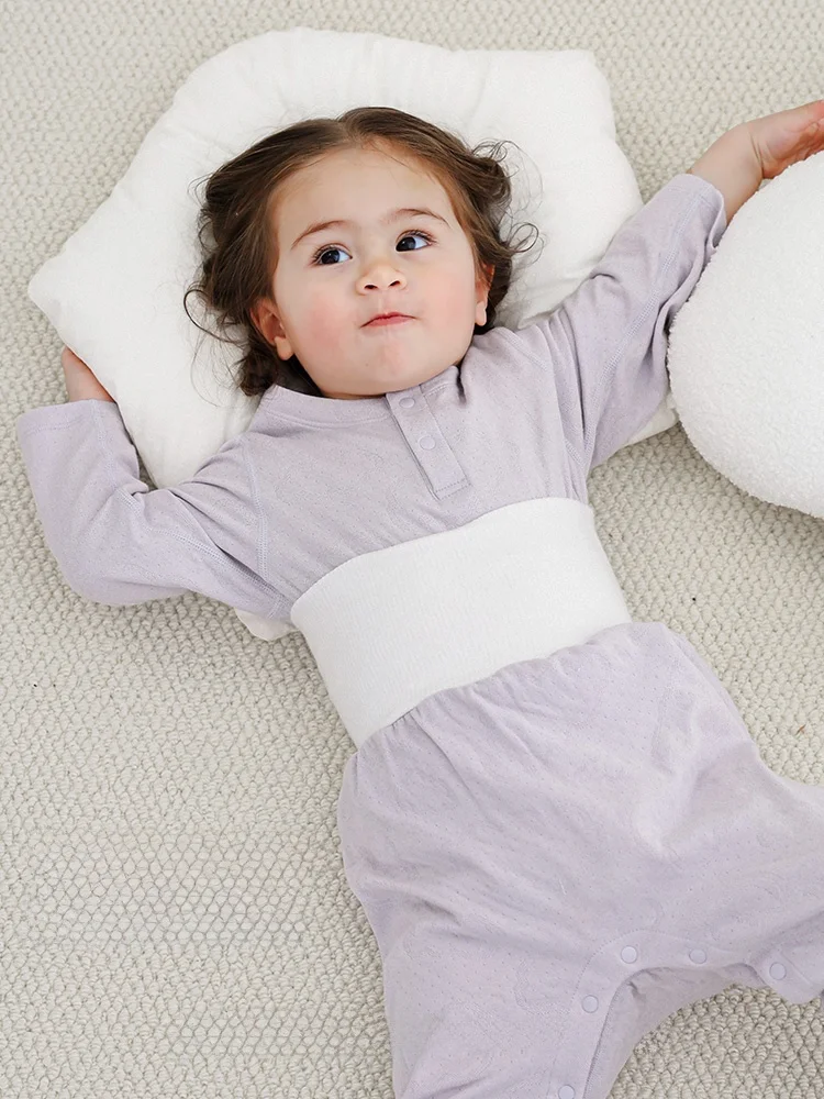 ベビー用高腰コットンパンツ：9ヶ月から1歳までのサイズ目安と実用性