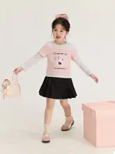 トップス キッズ ガールズ フェイクレイヤード 長袖 キャラクター柄 かわいい 夏