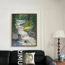 手描き風景画のアートパネル【茶室装飾・落ち着いた雰囲気】