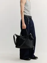 金属ファスナー付きトートバッグ【手提げ・斜め掛け・通勤用】